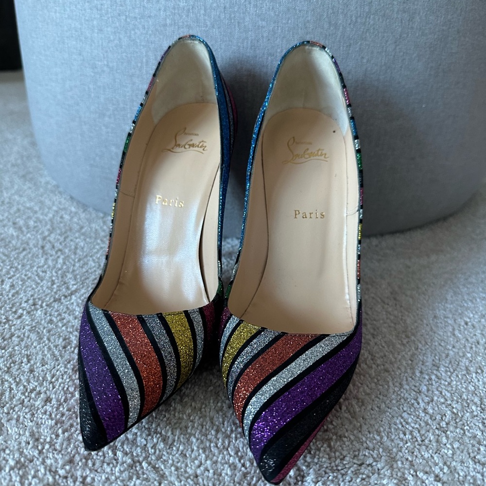 Christian Louboutin Stripped Rainbow So Kate